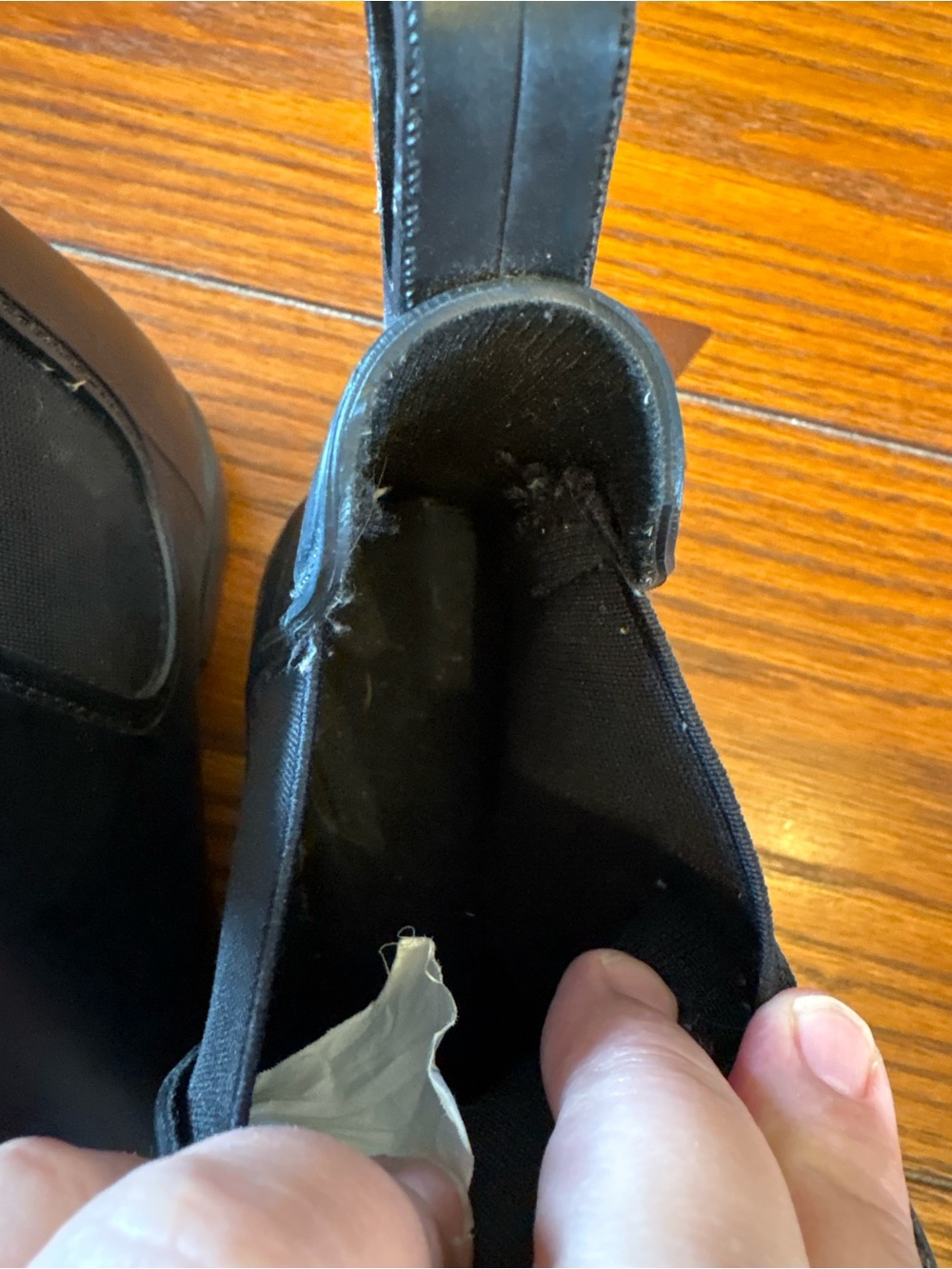 Black Chelsea-Style Ankle Rain Boots - Picture 5 of 8